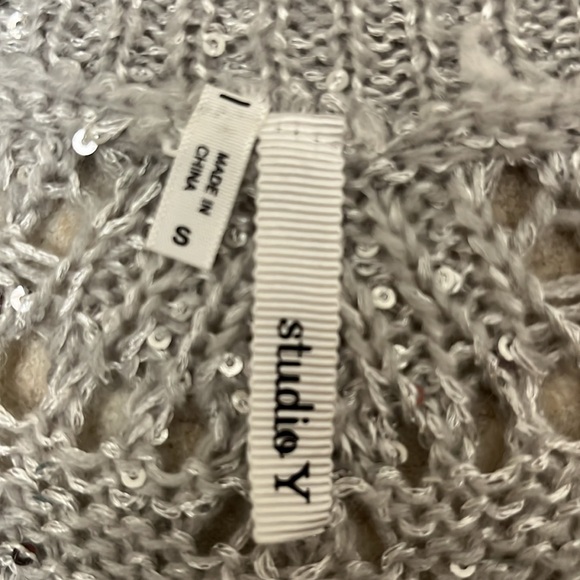 Studio Y Silver Sequins Embellished. Size Small - Picture 10 of 14